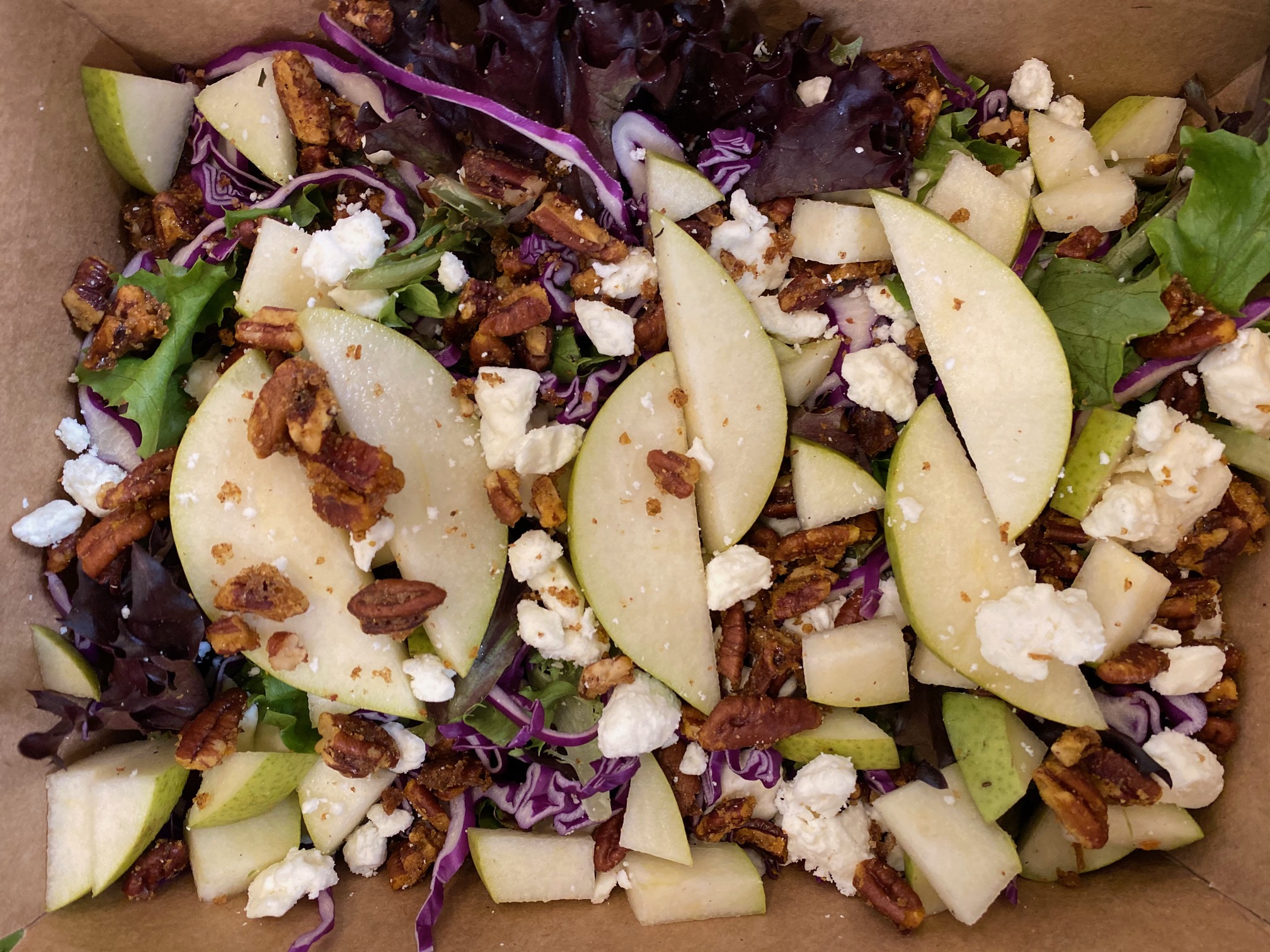 Spicy Pecan and Pear Salad